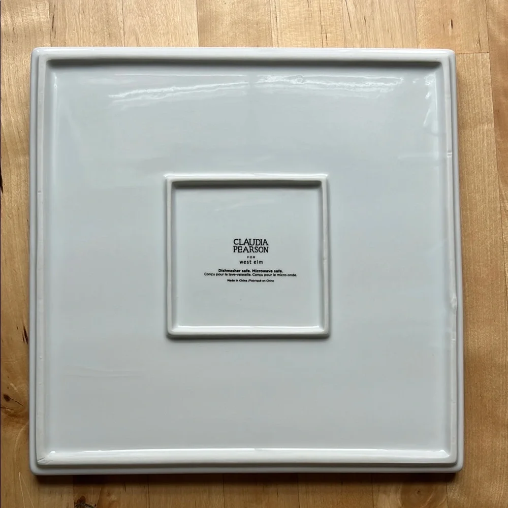 NEW! West Elm Plates with Frenchie
